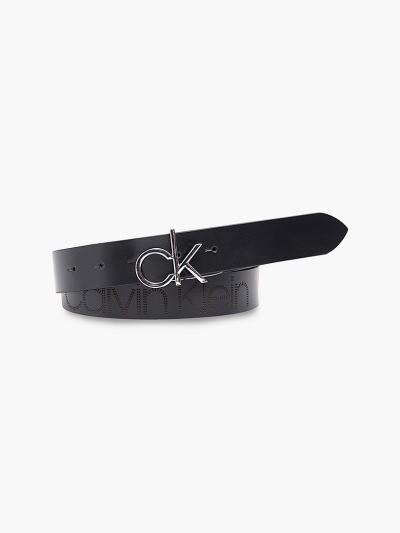 Calvin Klein Táskák & Kiegészítők HU136048 | Calvin Klein Bőr Logo Női Öv Fekete
